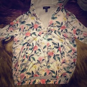 Forever 21 Men Flower Jacket/Windbreaker